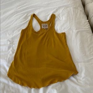 CHASER mustard yellow racer back tank